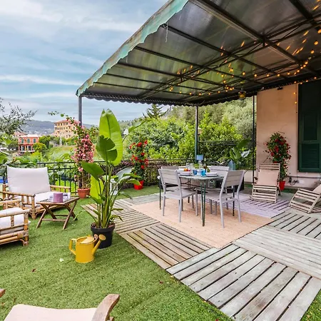 Terrazza Portofino Splendido Con Piscina Idromassaggio E Parcheggio Gratuito