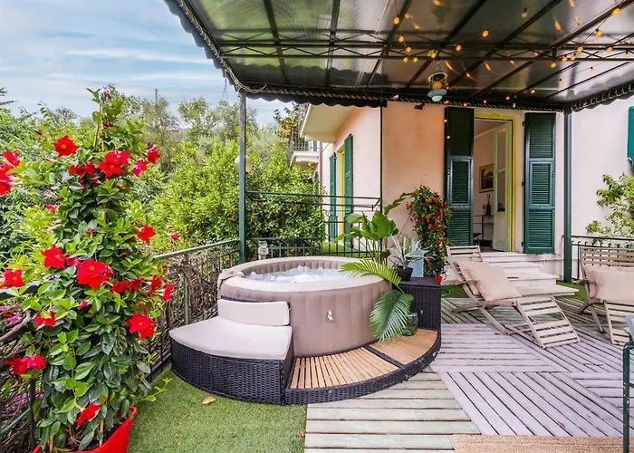 Terrazza Portofino Splendido Con Piscina Idromassaggio - Parcheggio Gratis Lägenhet *